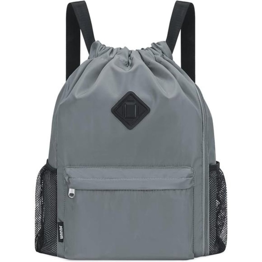 Drawstring Backpack Sports Gym Bag with Shoes Compartment Water-Resistant String
